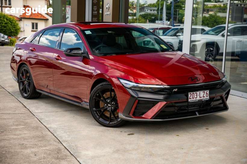 Red 2024 Hyundai I30 Sedan N Premium With Sunroof