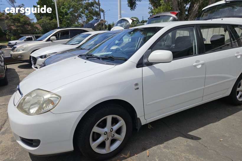 White 2005 Toyota Corolla Wagon Conquest