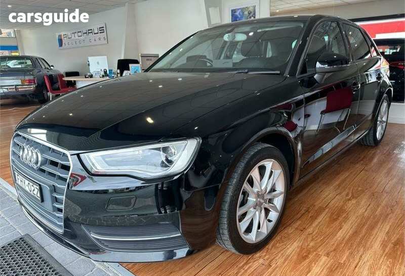 Black 2013 Audi A3 Hatchback Sportback 1.4 Tfsi Attraction