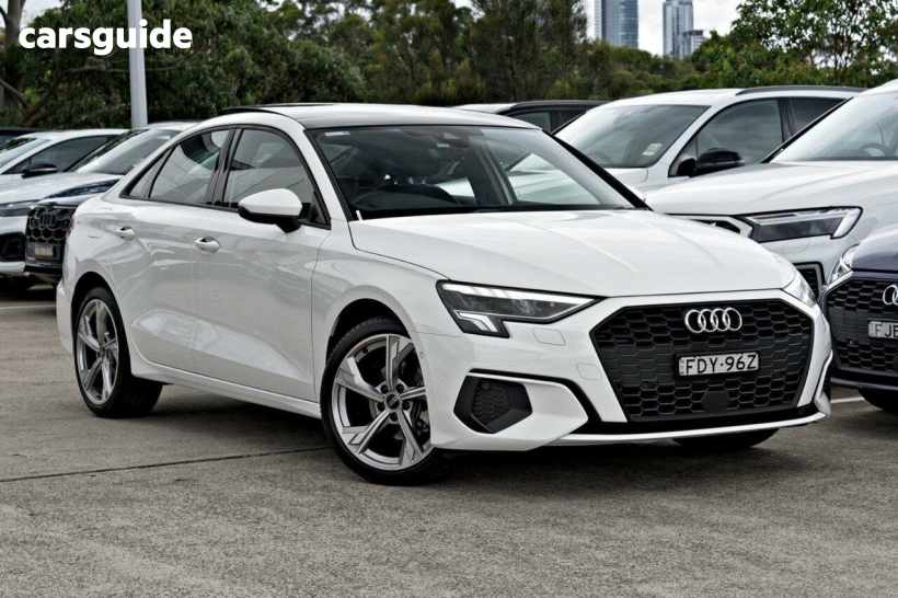 White 2024 Audi A3 Sedan 35 Tfsi Mhev