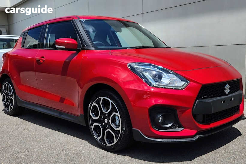 Red 2024 Suzuki Swift Hatchback Sport Turbo