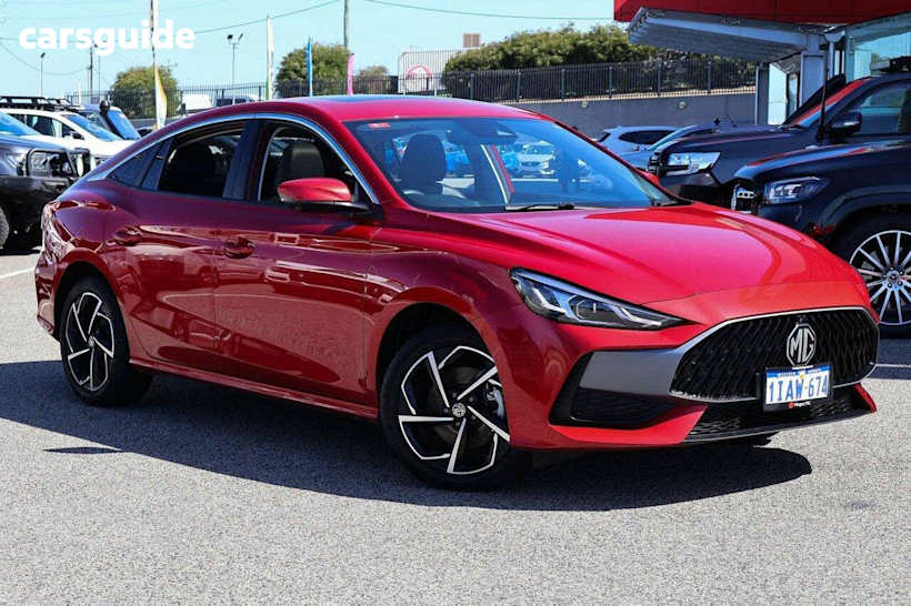 Red 2023 MG MG5 Sedan Essence