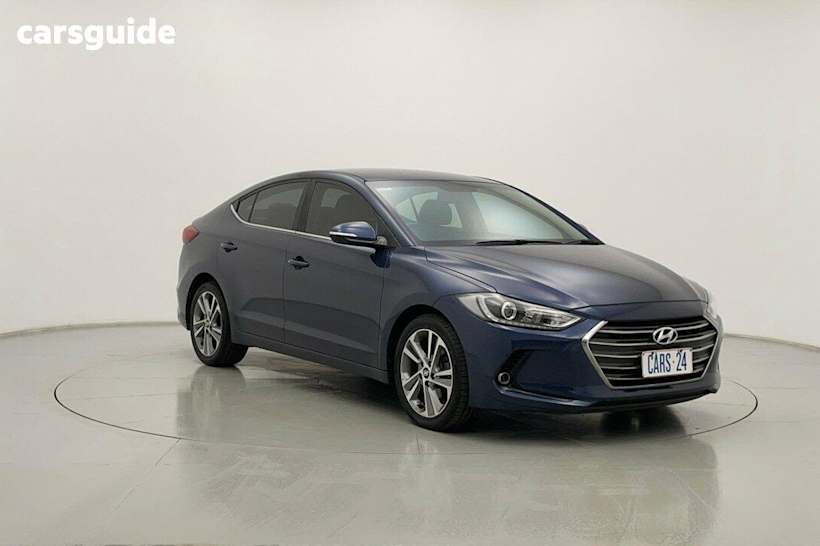Blue 2017 Hyundai Elantra Sedan Elite 2.0 MPI