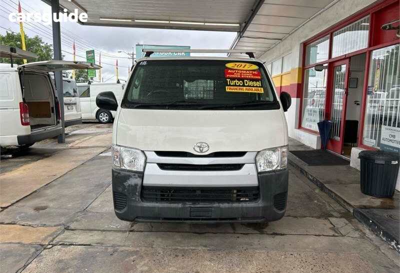White 2017 Toyota Hiace Van LWB