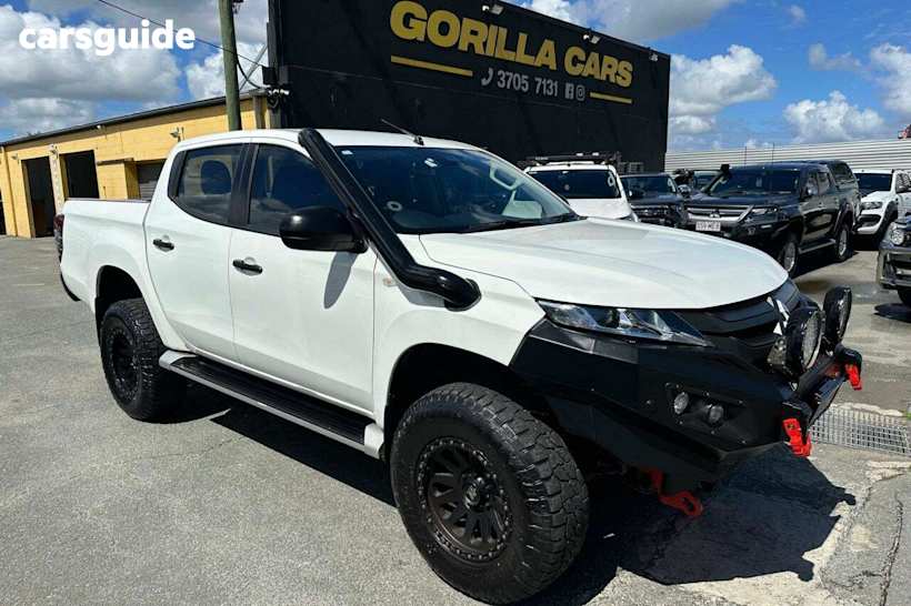 White 2021 Mitsubishi Triton Ute Tray GLX+ (4x4) MR MY21