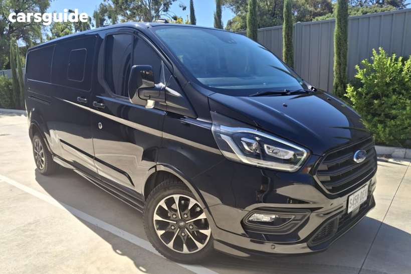 Black 2022 Ford Transit Custom Van 320L Sport Dciv (lwb)