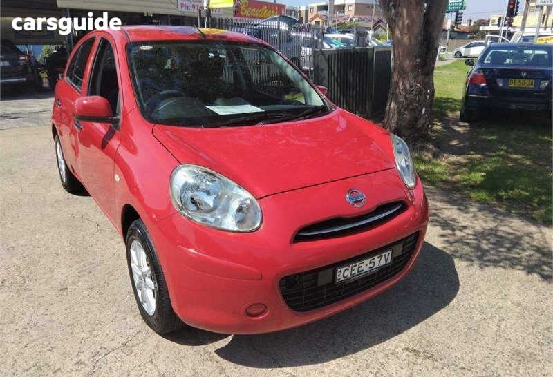 Red 2011 Nissan Micra Hatchback ST