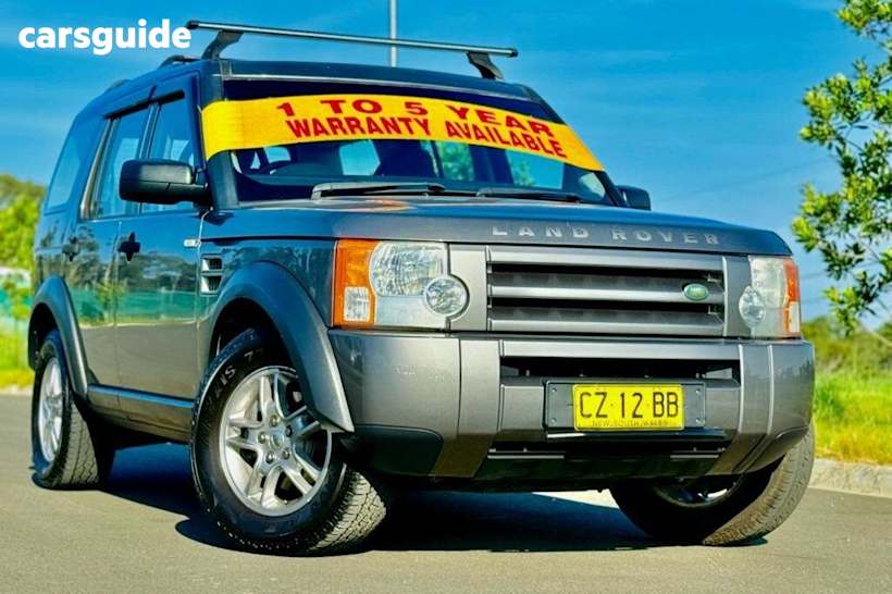 Grey 2008 Land Rover Discovery 3 Wagon S