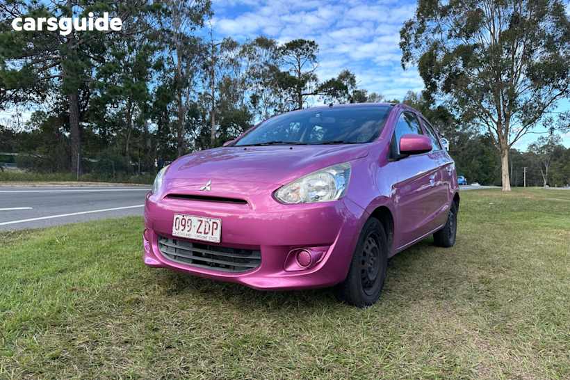 Purple 2014 Mitsubishi Mirage Hatchback ES