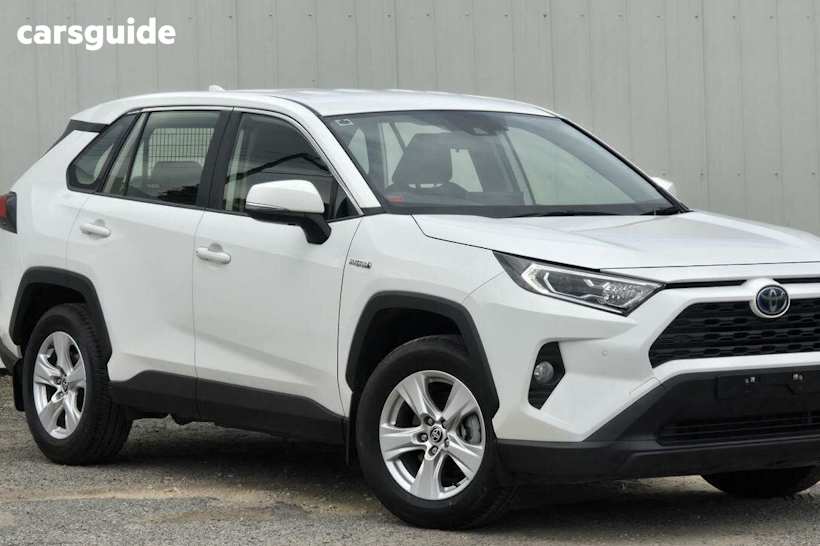 White 2021 Toyota RAV4 Wagon GX (2WD) Hybrid