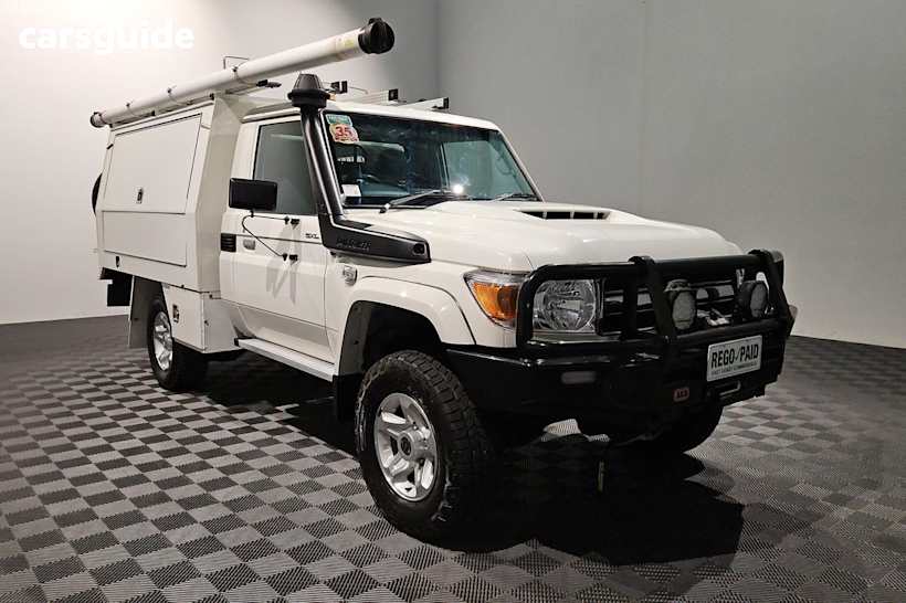 White 2021 Toyota Landcruiser 70 Series Cab Chassis GX