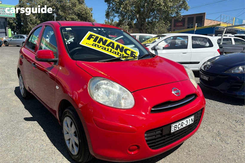 Red 2012 Nissan Micra Hatchback ST