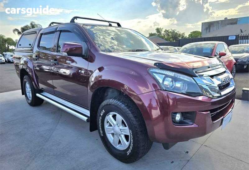 Red 2012 Isuzu D-MAX Crew Cab Utility LS-M (4X4)