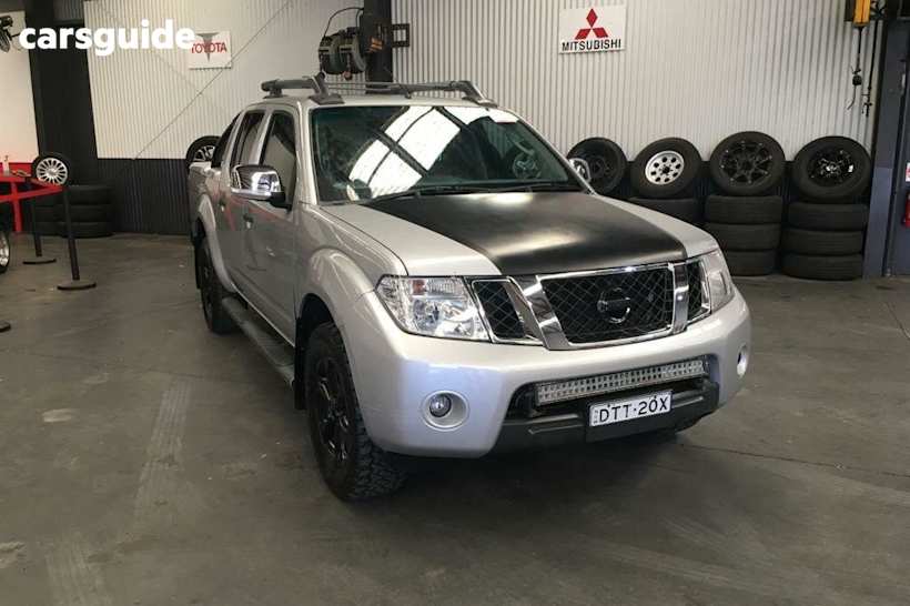 Silver 2011 Nissan Navara Dual Cab Utility ST-X 550 (4X4)