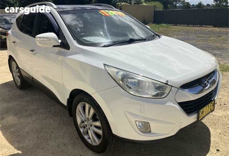 White 2012 Hyundai IX35 Wagon Highlander (awd)