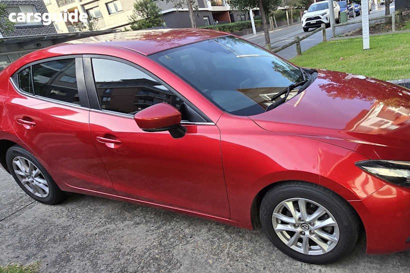 Red 2016 Mazda 3 Sedan Maxx