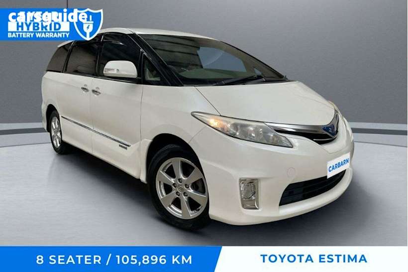 White 2009 Toyota Estima Commercial X (hybrid)