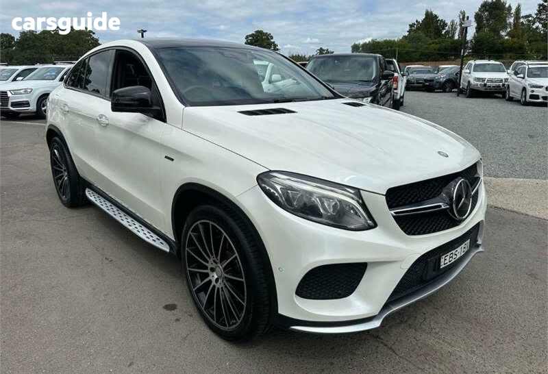 White 2015 Mercedes-Benz GLE450 Coupe AMG 4Matic