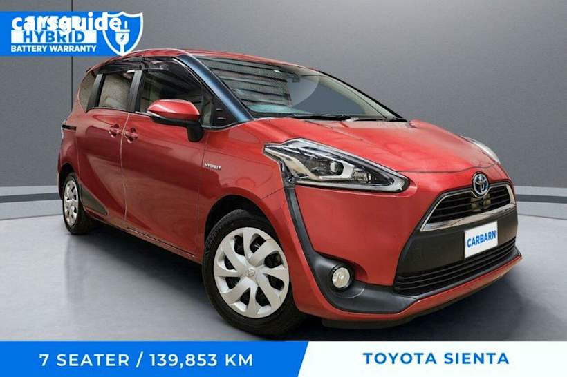 Red 2015 Toyota Sienta Commercial G Hybrid