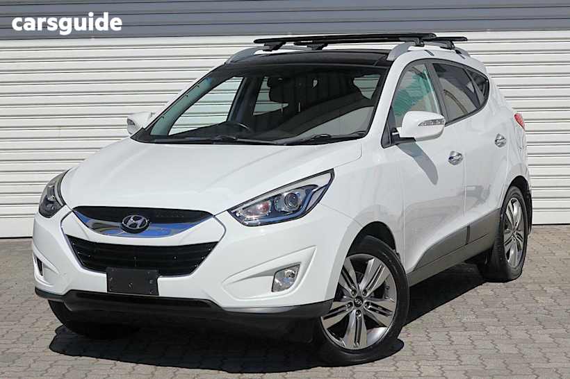 White 2014 Hyundai IX35 Wagon Highlander (awd)