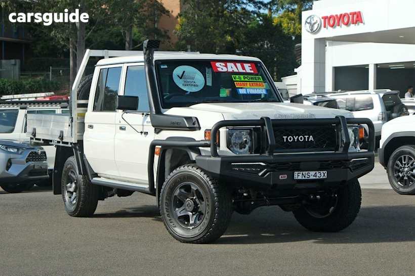 White 2024 Toyota Landcruiser Ute Tray