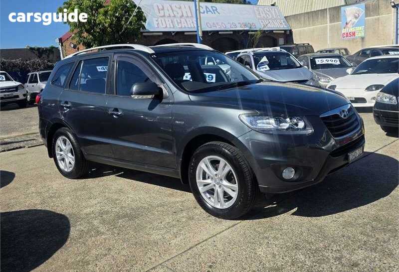 Grey 2011 Hyundai Santa FE Wagon Highlander Crdi (4X4)