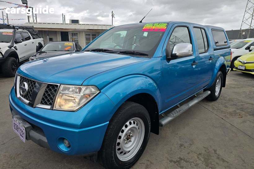 Blue 2008 Nissan Navara Dual Cab Pick-up ST-X (4X4)