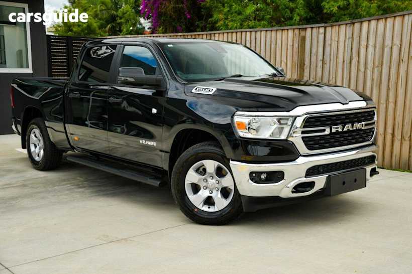 Black 2023 Ram 1500 Crew Cab Utility BIG Horn (6-4 Tub) Mhev (4X4)