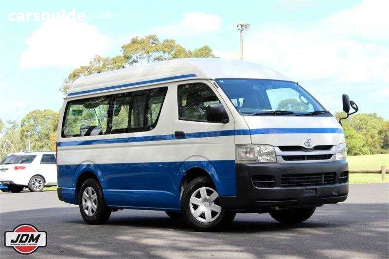 White 2008 Toyota Hiace Commercial