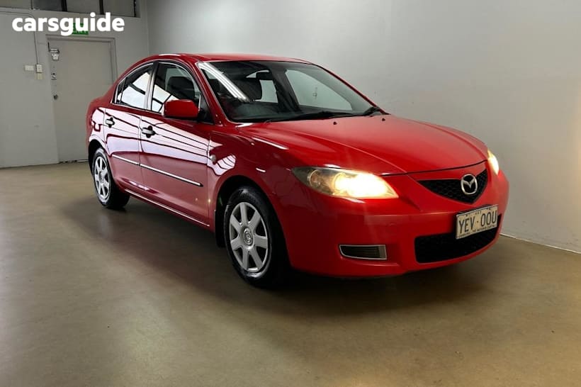 Red 2007 Mazda 3 Sedan NEO