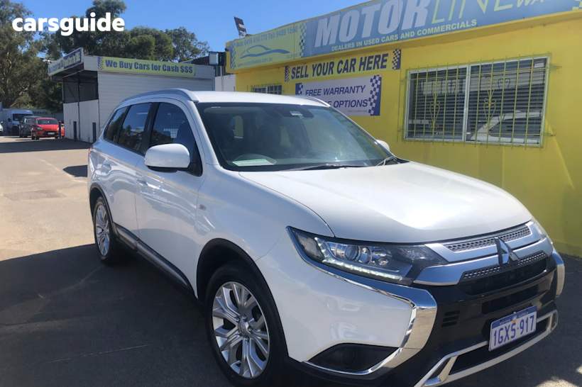 White 2019 Mitsubishi Outlander Wagon Es Adas 5 Seat (2Wd)