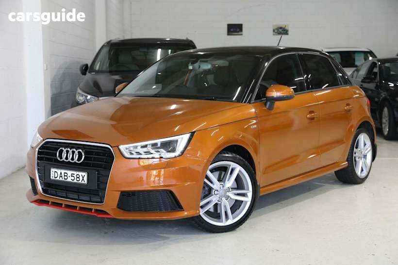 Orange 2015 Audi A1 Hatchback Sportback 1.8 Tfsi S Line