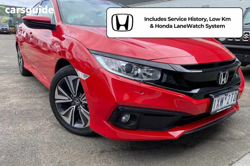 Red 2018 Honda Civic Sedan VTI-L