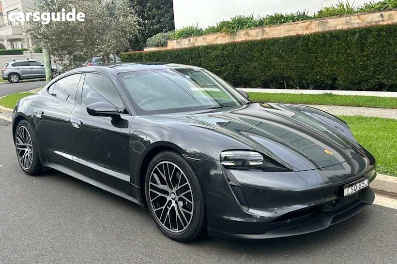 Grey 2022 Porsche Taycan Coupe 4S