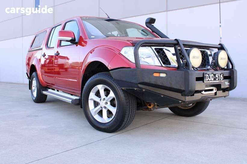 Red 2013 Nissan Navara Dual Cab Pick-up ST (4X4)
