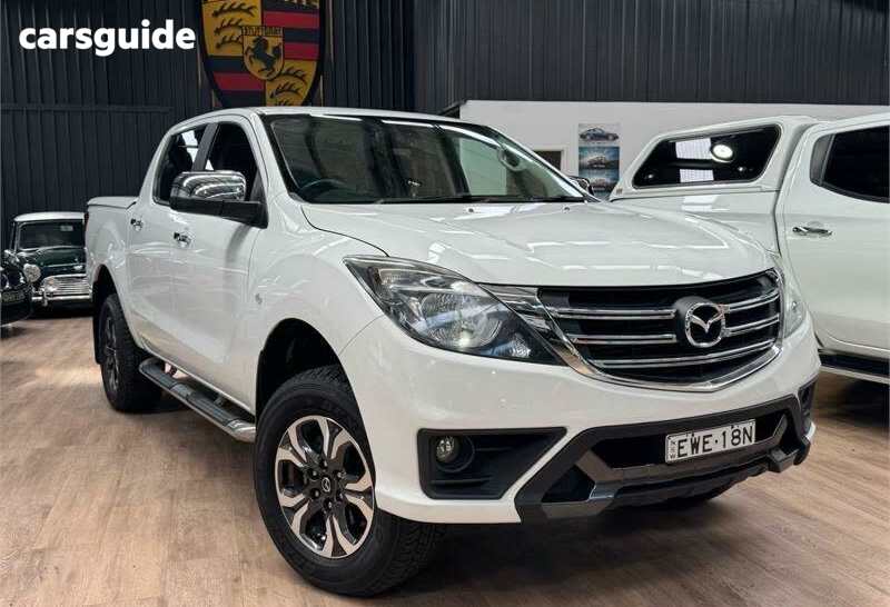 White 2018 Mazda BT-50 Dual Cab Utility XTR (4X4)