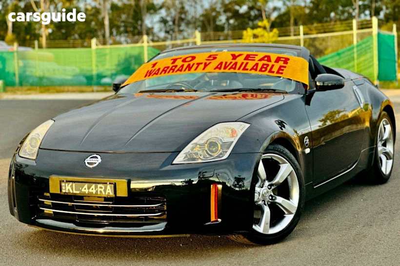 Black 2006 Nissan 350Z Convertible Roadster Touring