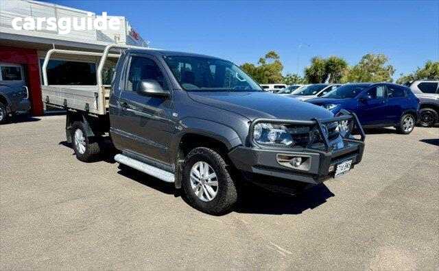 Grey 2016 Volkswagen Amarok Cab Chassis TDI400 (4X4)