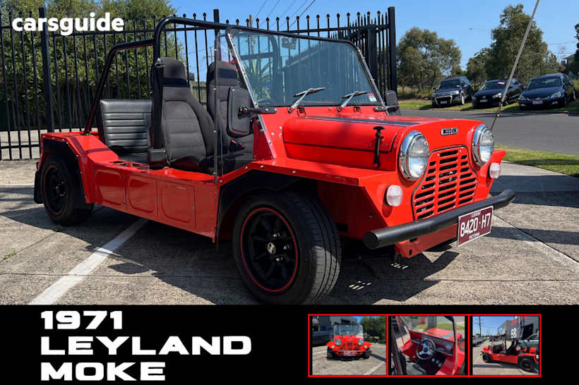 Orange 1971 Leyland Moke Utility Open Vehicle