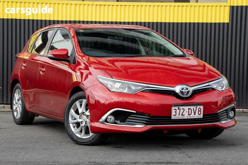 Red 2017 Toyota Corolla Hatchback Ascent Sport