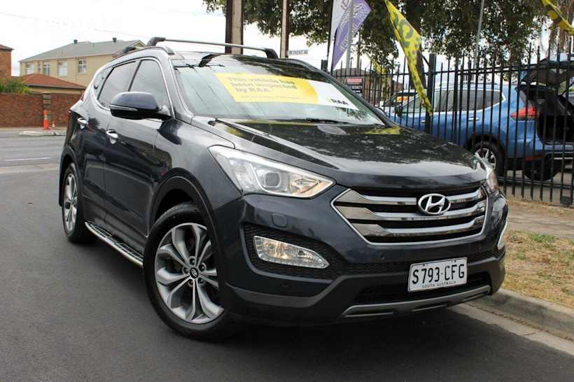 Grey 2015 Hyundai Santa FE Wagon Highlander Crdi (4X4)