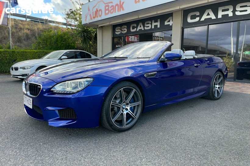 Blue 2014 BMW M6 Convertible