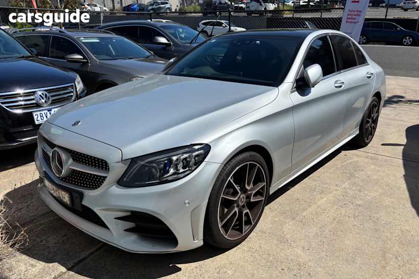 Silver 2019 Mercedes-Benz C220 Sedan D