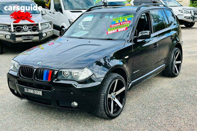 Black 2008 BMW X3 Wagon Xdrive 20D Lifestyle