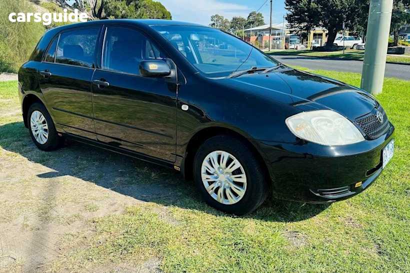 Black 2003 Toyota Corolla Hatchback Ascent Seca