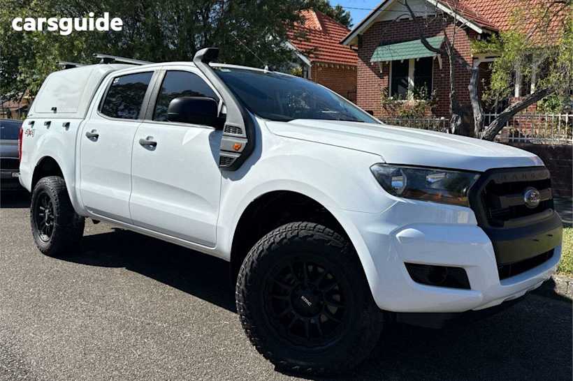 White 2017 Ford Ranger Crew Cab Chassis XL 3.2 (4X4)