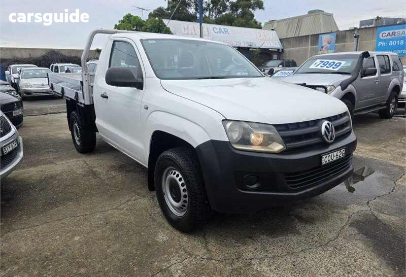 White 2013 Volkswagen Amarok Cab Chassis TDI400 (4X4)