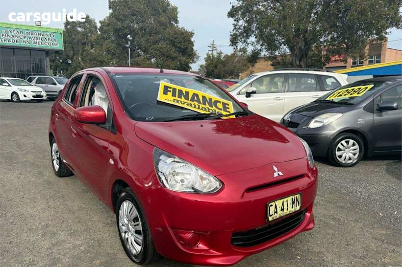 Red 2014 Mitsubishi Mirage Hatchback ES