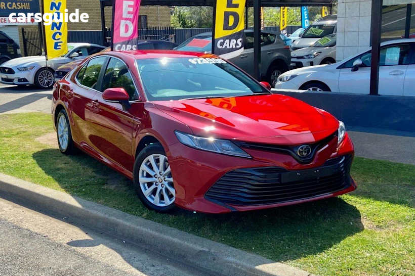 Red 2020 Toyota Camry Sedan Ascent