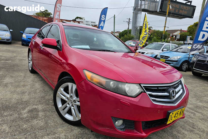 Burgundy 2008 Honda Accord Euro Sedan Luxury